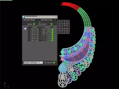 Hong kong Swarea Necklace 3D print model