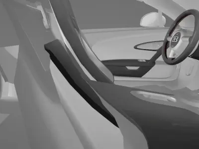 Bugatti Veyron check description Low-poly 3D model