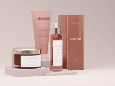 Cosmetic products Free 3D model