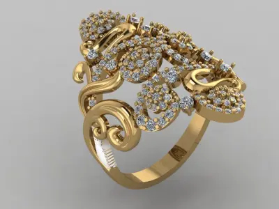 ring winter patterns  3D print model