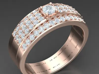 Luxury Men Rings Designs 5MR084 3D print model