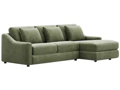 Ashby Sofa Two-Piece Chaise Sectional By Arhaus 3D model