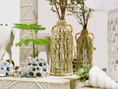 Arteriors Home Marsh decorative set  3D model