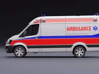 Ambulance Honda 3D model