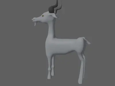 Goat toon 3D model