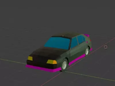 Alfa-Romeo 33 Low-poly 3D model