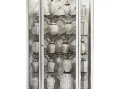 Classical display cabinet 3D model