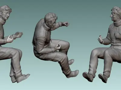 Car Driver Enzo Ferrari 3D print model