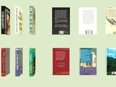 SIX LOW POLY BOOKS FULLY TEXTURED BY RICHARD HIND Free low-poly 3D model