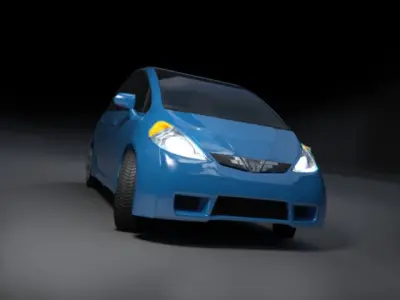Car Concept Hatchback Google AAA Low-poly 3D model