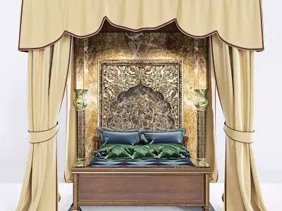 Royal Canopy Bed 3D model