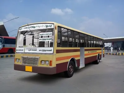 Tamil Nadu Government bus high quality 3D Model Low-poly 3D model