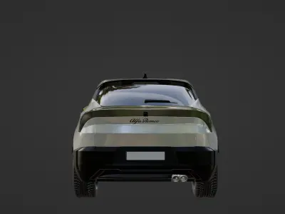 Alpha Romeo Junior Hybrid 2025 Low-poly 3D model