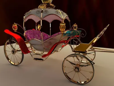 Chinese carriage 3D model