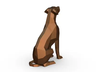 rhodesian ridgeback 3D print model