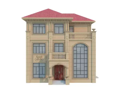 architecture luxury villa  3D model