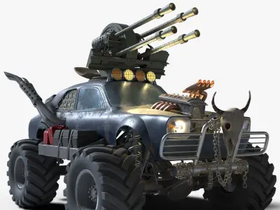 Monster car 3D model