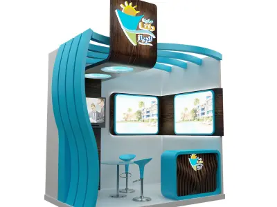 Booth Exhibition Stand a262a  3D model