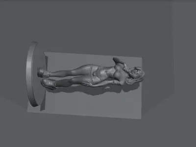 Casual girl figure 3D print model
