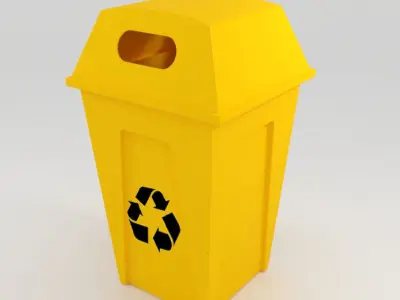  trash can  Free 3D model