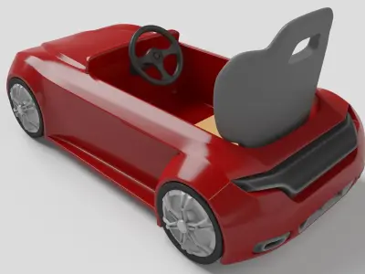 riding toy car 3D model