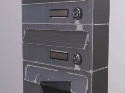 PostMail Box Low-poly 3D model