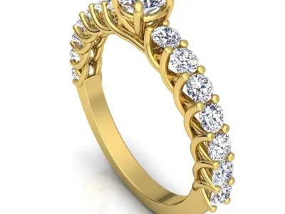 Luxury Woman Diamond Ring  3D print model purchase