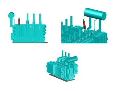 Power Transformer 3D Model 3D print model