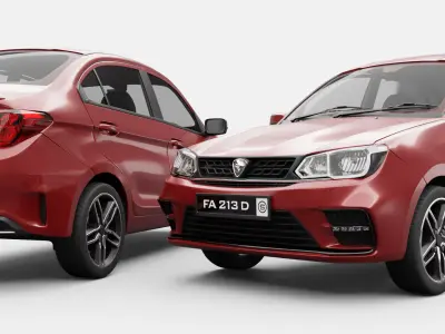 Proton Saga 2019 3D model