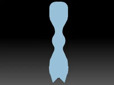 The handle 3D print model