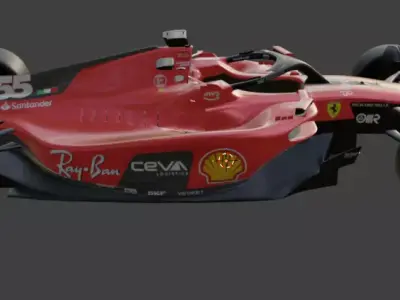 Ferrari F1 75  Realistic Formula 1 3D Model  2022 Season Low-poly 3D model