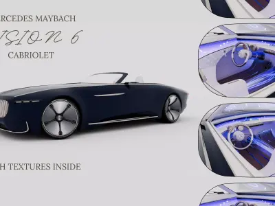Mercedes Maybach Vision 6 Cabriolet 3D model
