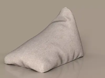 Bean Bag Chair Inspired by Zara Inditex Design Low-poly 3D model