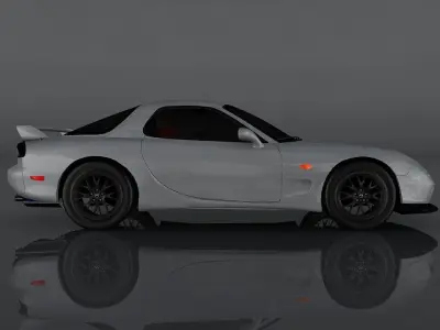 Mazda RX-7 2002 Low-poly 3D model