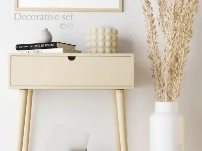 Decorative set vignette mockup 3D model