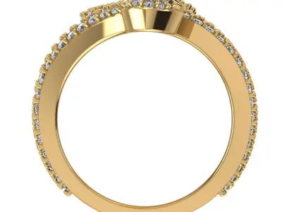  snak ring 3D print model 3D print model