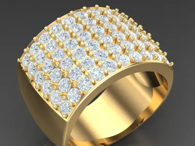 Luxury Men Rings Designs 5MR041 3D print model