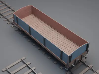 Train Bogie Set 3D model