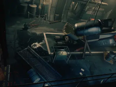 1944 - V2 Factory Bunker UE4 Low-poly 3D model