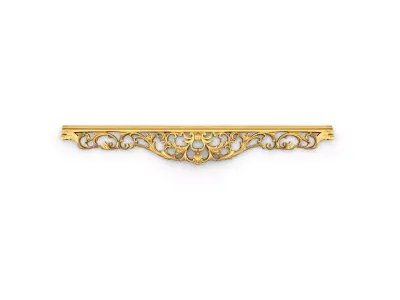 Classic carved decor ornament 389 3D model