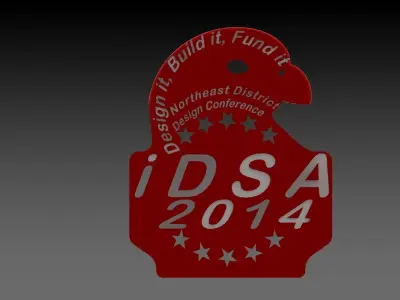 Eagle Pin Free 3D model