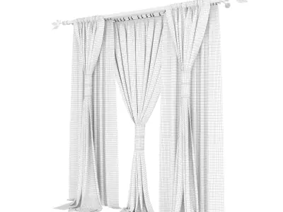 Classic Curtain 2 3D model