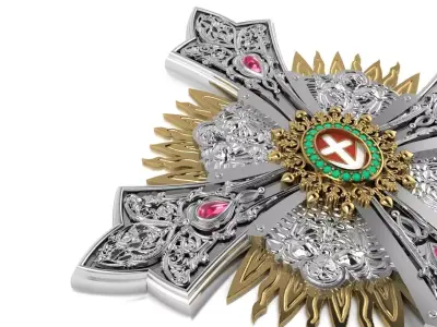 Armenian church cross  488 3D print model