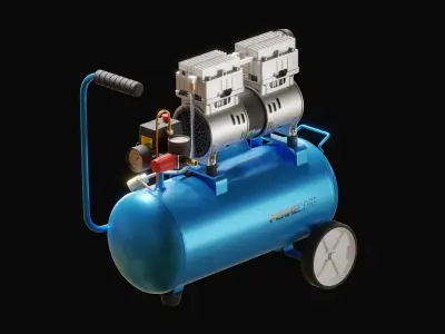 Low Noise Air Compressor 3D model