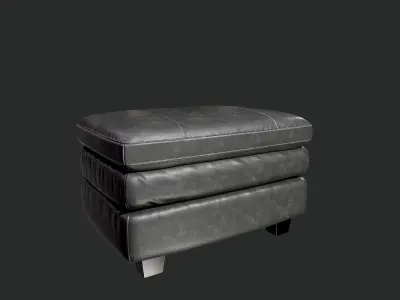 Gleason Chair Ottoman Sofa PBR 3D model 3D model