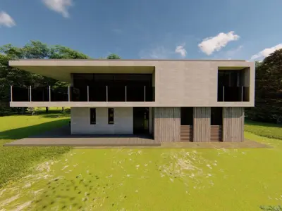 Casa Scene-villa-modern house 3D model