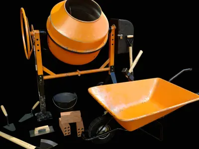 Concreto mixer  3D model