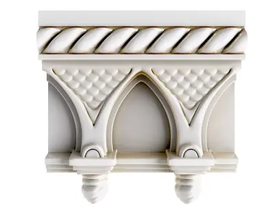 Cornice In Oriental Style 3D model