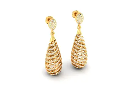 Women earrings 3D print model