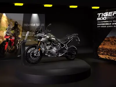 triumph tiger 900 rally pro 3D model